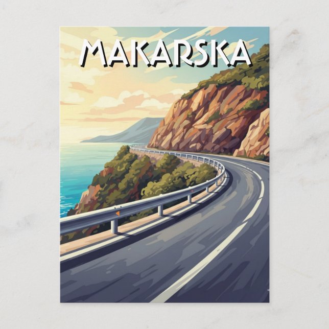 Kroatien Makarska Resor Vykort (Framsida)