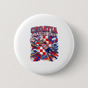 Kroatien Match Day Skelett Anfallare Nationer Hög Knapp
