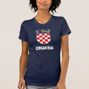 Kroatien med vapenskölden tee