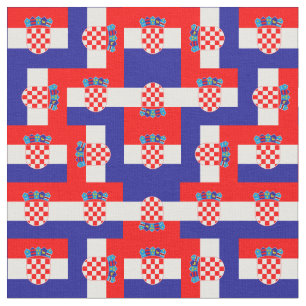 Kroatien och Kroatiens Flagga mode, resor/sport Tyg