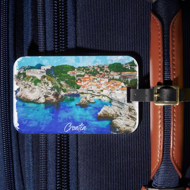 Kroatien Panorama View Travel Bagagebricka (Framsida Insitu 4)