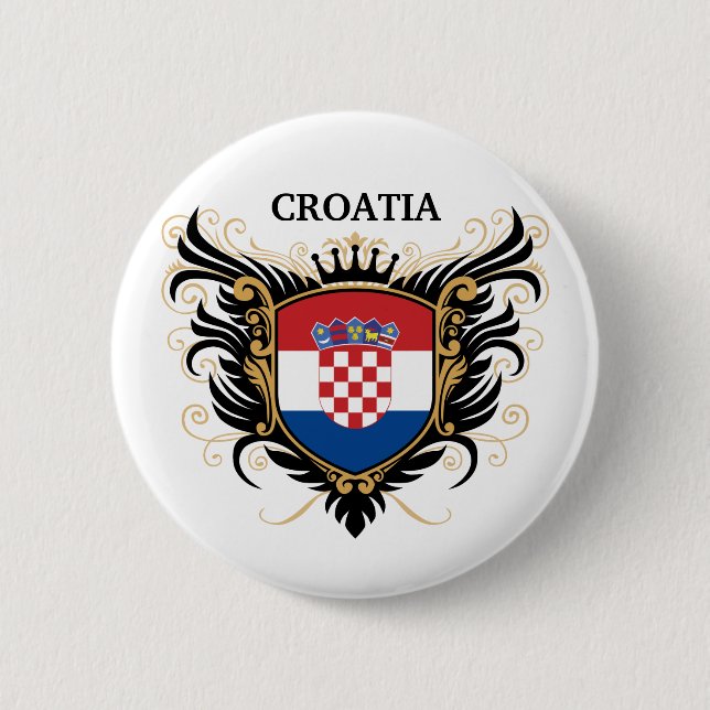 Kroatien [personifiera], knapp (Framsida)