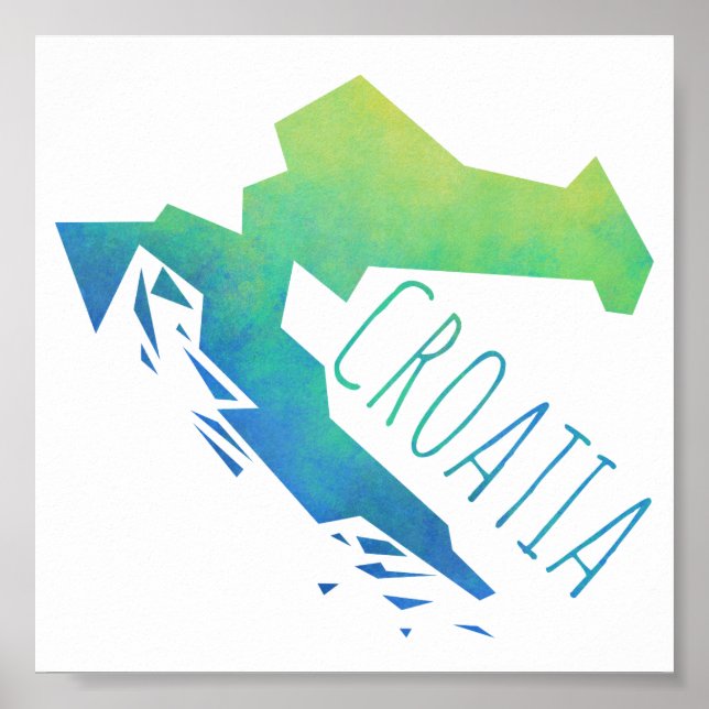Kroatien Poster (Framsidan)