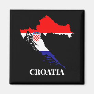Kroatien silhouette magnet