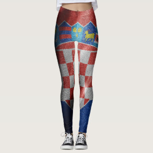 Kroatien silke flagga leggings