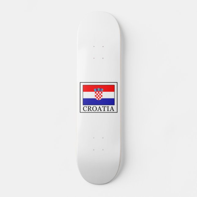 Kroatien Skateboard Bräda 21,5 Cm (Framsida)