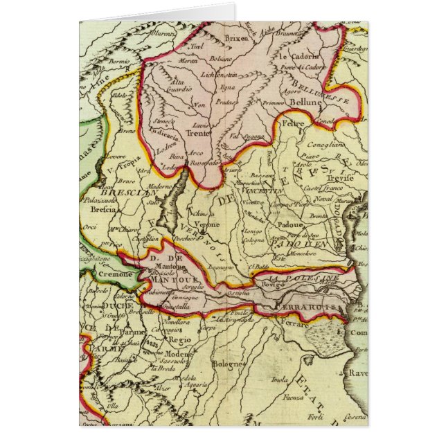 Kroatien, Slovenien, Italien Hälsningskort (Framsidan)