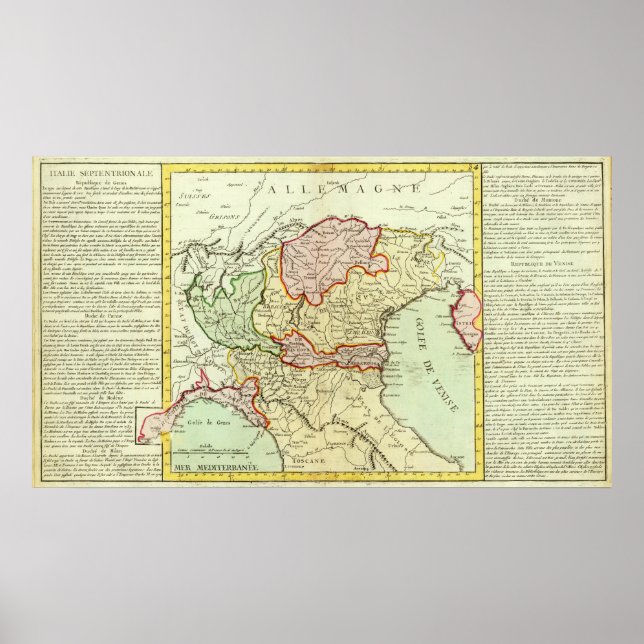 Kroatien, Slovenien, Italien Poster (Framsidan)
