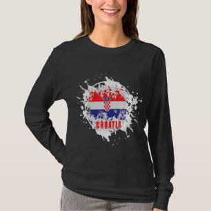 Kroatien Stänk T Shirt