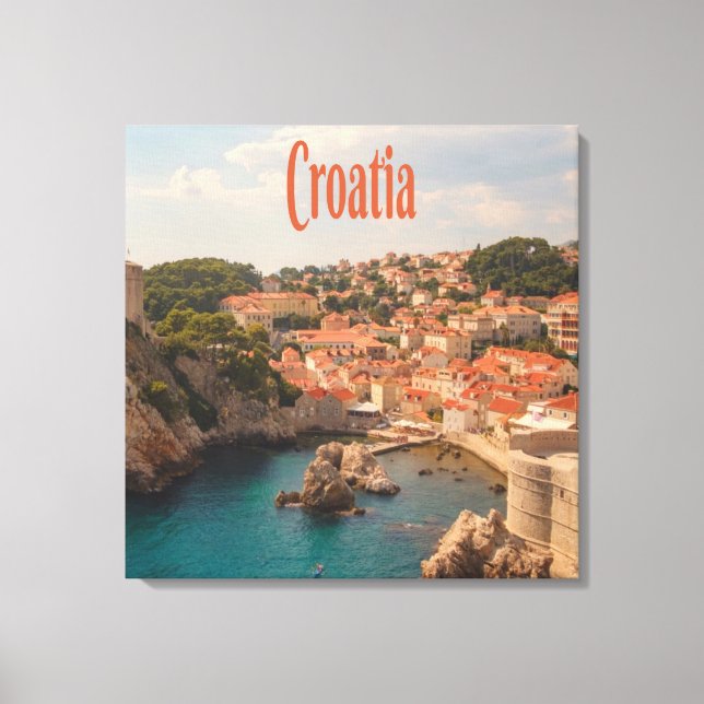 Kroatien, sydöstra Europa Zagreb Canvastryck (Framsida)
