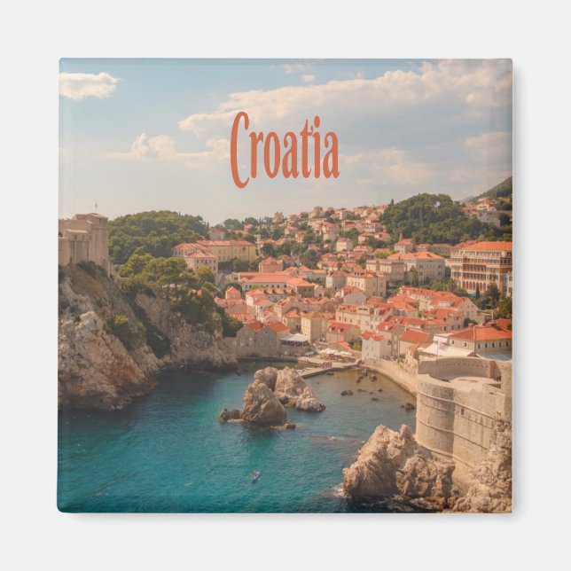 Kroatien, sydöstra Europa Zagreb Magnet (Framsidan)
