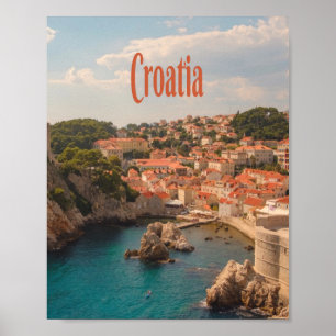 Kroatien, sydöstra Europa Zagreb Poster
