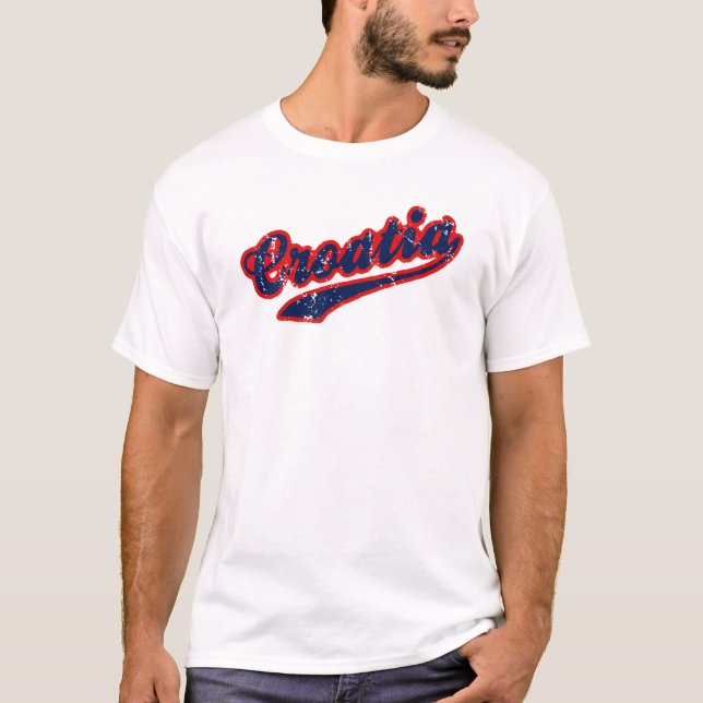 Kroatien T Shirt (Framsida)