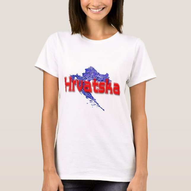 Kroatien T Shirt (Framsida)