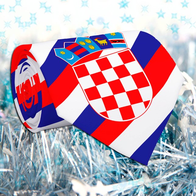 Kroatien Ties, mode, Kroatiens Flagga Slips (Skapare uppladdad)