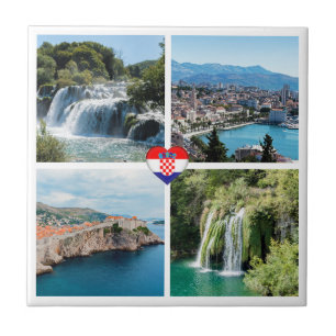 Kroatien - vackra naturmärken - Europa Kakelplatta