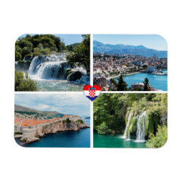 Kroatien Vackra Natursköna Landmärken - Europa Magnet