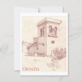 Kroatien vintage resor vykort