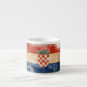 Kroatienflagga Espressomugg