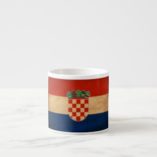 Kroatienflagga Espressomugg