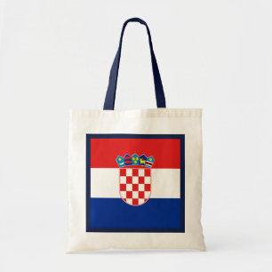 Kroatienflagga hänger lös tygkasse