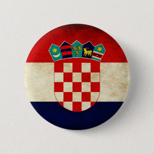 Kroatienflagga Knapp