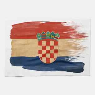Kroatienflagga Kökshandduk