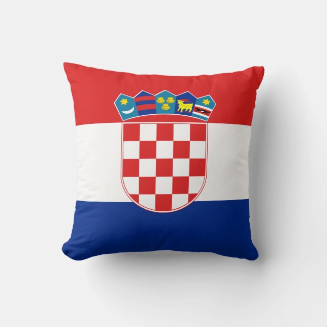 Kroatienflagga kudder kudde (Framsida)