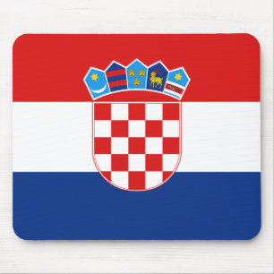 Kroatienflagga Mousepad Musmatta