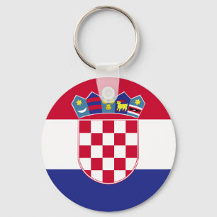 Kroatienflagga Nyckelring