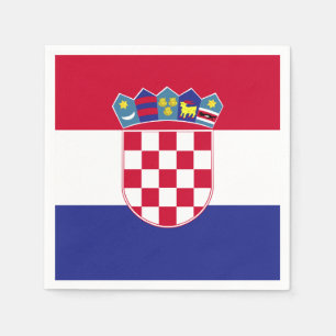 Kroatienflagga Pappersservett