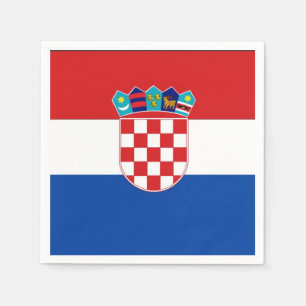 Kroatienflagga Pappersservett