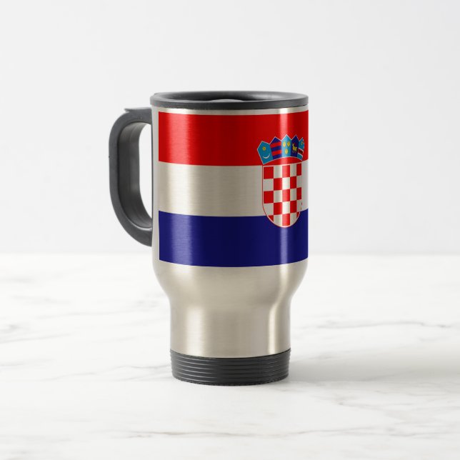 Kroatienflagga Resemugg (Framsida vänster)