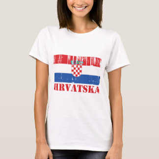 Kroatienflagga T-shirt