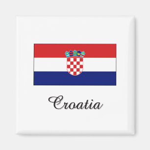 Kroatienflaggadesign Magnet