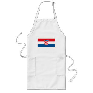 Kroatienflaggaförkläde Långt Förkläde