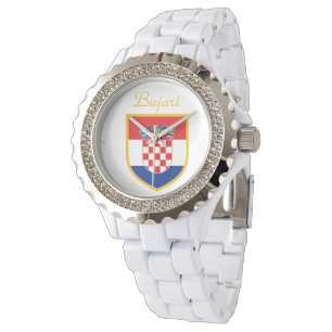 Kroatienflaggapersonlig Armbandsur