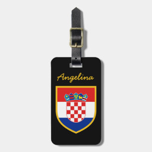 Kroatienflaggapersonlig Bagagebricka