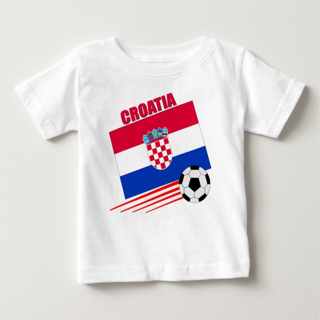Kroatienfotbolllag Tee (Framsida)