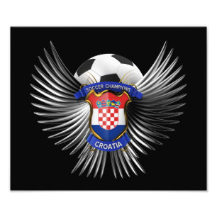 Kroatienfotbollmästare Fototryck