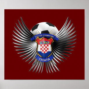 Kroatienfotbollmästare Poster