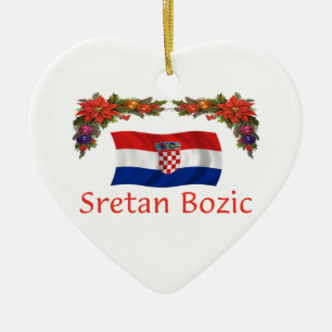 Kroatienjul Julgransprydnad Keramik