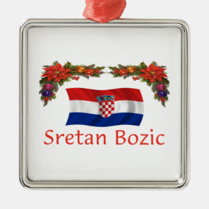 Kroatienjul Julgransprydnad Metall