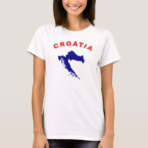 Kroatienkarta T Shirt
