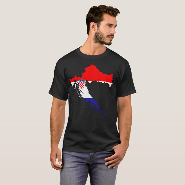 KroatiennationT-tröja T-shirt (Hel framsida)