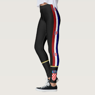 Kroatienrandflagga Leggings