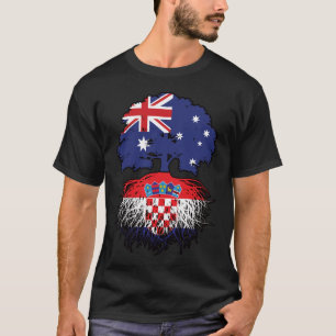 Kroatiens australiska Australiens Träd-rötter T Shirt