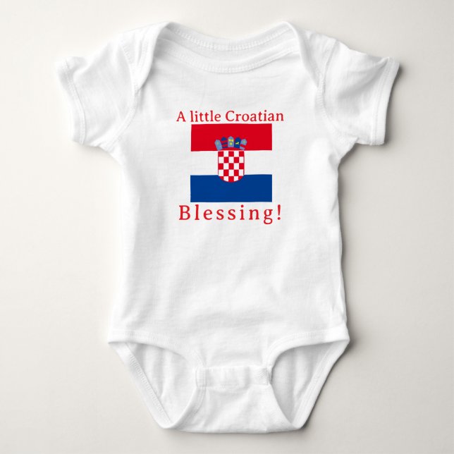 Kroatiens bindningsdesign för Flagga T Shirt (Framsida)