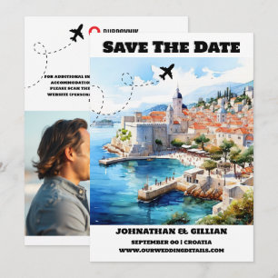 Kroatiens destinationsbröllop räddar datumet moder spara datumet
