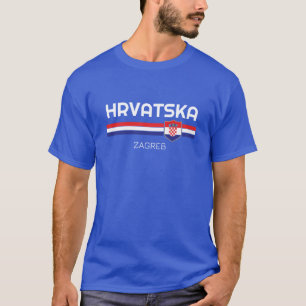 Kroatiens egen fotbolls-flagga, fotboll, fotboll t shirt